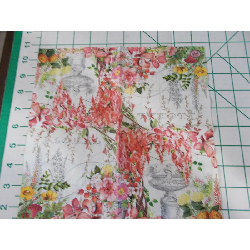 Michel Design Works Two Decorative Cocktail Napkins for Decoupage "In