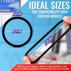 Vacuum Belt 10 Pack 30563B Round Vacuum Cleaner Belts Upright Vacuum Belt Compatible with Sanitaire Eureka Vacuum Cleaner, Style RD, SC679K C2094 Belt