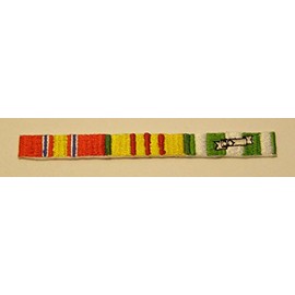 VIETNAM SERVICE RIBBONS PATCH - Color - Veteran Owned Business