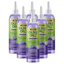 ORS Olive Oil Braidzone Herbal Cleanse Dry Shampoo with Lavender & Acai Oil for Nourishment 8 Ounces (Pack of 6)