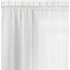 Megachest gathering tape voile curtain(Pure White W 56" x L