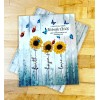 Handmade Faith Hope Love Sunflower Butterfly Cover Set 4 use