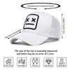 Enwokran Baseball Cap Men's Quirky Bizarre Embroidery Hats Unisex Hip