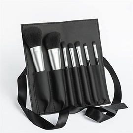 7 unids maquillaje pinceles conjunto de viaje cepillo polvo mezcla base sombreado tope contorno herramientas con bolsa cosmética                      