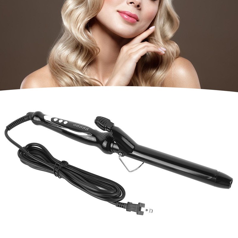 Curling Iron Adjustable Temperature Hair Curler Wand With Ceramic Coating