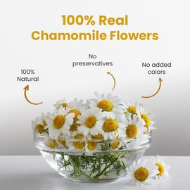 BLUE TEA - Chamomile Tea - 3.52 Oz (100+ Cups) Loose | BEDTIME TEA | Chemical Free | Herbal Tea - Caffeine Free - Flower Based - Calming Tea - Vegan - Non-GMO | Premium Zipper Pack