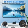 Duttek 8K HDMI 2.1 Extender Adapter, 90 Degree Upward Angle