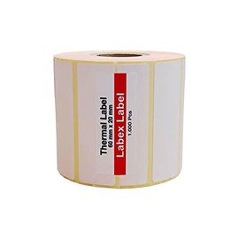 Labex Label - Thermal Labels 60 x 20 mm | Zebra Labels - Thermal Labels on Roll; Pack of 1,000 - Direct Thermal Labels - 1 Roll; 1,000 Thermal Label Barcode/Address Thermal Labels