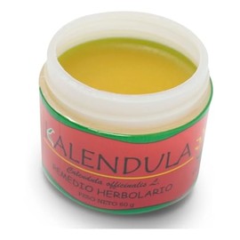 Pack 3 Pomada Natural de Caléndula 60g - Altamente Concentrada. Cictrizante para golpes y raspones, para piel irritada, enrojecida y sensible.