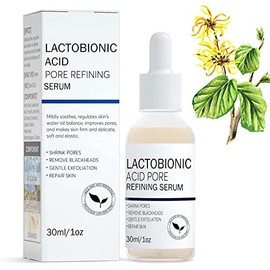 Bluemega Reducir los poros Suero Minimizador de Poros, Suero Minimizador de Poros para la Piel de la Cara, Reduce los Poros, Alivia la Sequedad, Equilibra y Reafirma la Piel, Suero para la Cara Piel Grasa y cualquier tipo de Piel