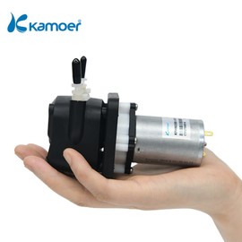 Small peristaltic pump 12V dc motor Kamoer KPHM200 high flow laboratory High-Precision liquid dosing Pump 3.2 mm ID ×6.4mm OD，200ml/min (12V)