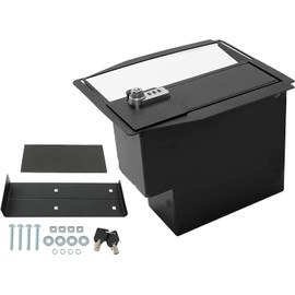 KUAFU Center Console Safe Vault Storage Box w/Bolts Compatible with 2015-2020 Ford F-150/Raptors F-250/F-350 Super Duty