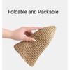 Womens Floppy Straw Sun Hat Packable Wide Brim Summer Beach