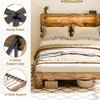 Zevemomo Full Size Bed Frame with Headboard, Full Size Bed