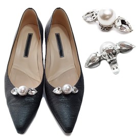 MIKA & MAYA Shoe Clip, Formal Shoe Accessory, Metal