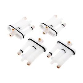 Hicello 4 Pack 592792 596522 559648 596521 Carburetor Main Jet Compatible with Briggs-stratton Engine Replacement for 09P702 Lawn Garden Carburetor Engines Fuel Module Main Jet Fuel Kit