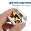 sourcing map 4 Pcs 26mm Double Shower Door Rollers Copper
