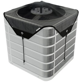 ARTLLON Air Conditioner Covers for Outside Unit 32''x32'', Central Mesh Net AC Unit Covers Outdoor, Heat Pump AC Screen Condenser Cover - Universal Top Defender Cover with Stand