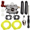 Carburetor Compatible with Craftsman B215 200mpf/430cfm 25cc 2-Cycle Gas Leaf