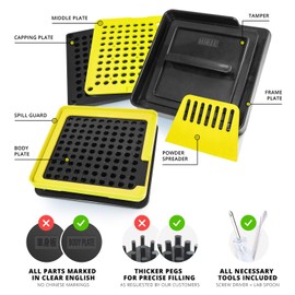 ALL-IN Capsule Capsule filler for size 1 - make your empty capsules for filling yourself - use gelatin or vegan empty capsules - clearly explained in the video