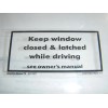 AMC NOS emblem window Gremlin Hornet Sportabout Concord Eagle Kammback