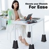 ANNKUT Bed Risers 8 inch Heavy Duty,Elevation in Heights 3,