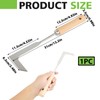 Vidsmow 30cm Weed Removal Tool with Ergonomic Wood Handle, Serrated