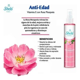 Sheló Nabel aceite puro de rosa mosqueta, regenera cicatrices y nutre la piel