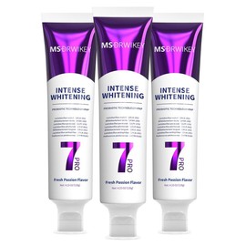 【MSDRWIKEY】New 7-Pro Intensive Toothpaste | Upgraded Purple Formula with 7 Probiotics | Deep Enamel Repair & Long-Lasting Freshness#dealsforyoudays:_3 pcs(90% people choose)