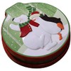 Christmas Cookie Box Empty Tinplate Candy Storage Containers Biscuits Tin