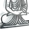 keluly Metal decoration. Floating wall sculpture, with shadows, made of