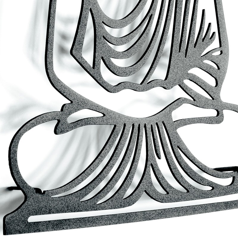 keluly Metal decoration. Floating wall sculpture, with shadows, made of