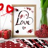 Hedeey Valentines Pattern Paper Double Sided Valentine Decorative Scrapbook Craft