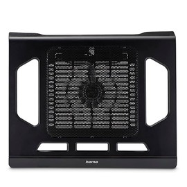 Hama "Black" Laptop Cooler, Quiet, up to 40 cm (15.6"), black