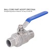 Ball Valve 304 Stainless Steel NPT 3/4in 2 Male Thread