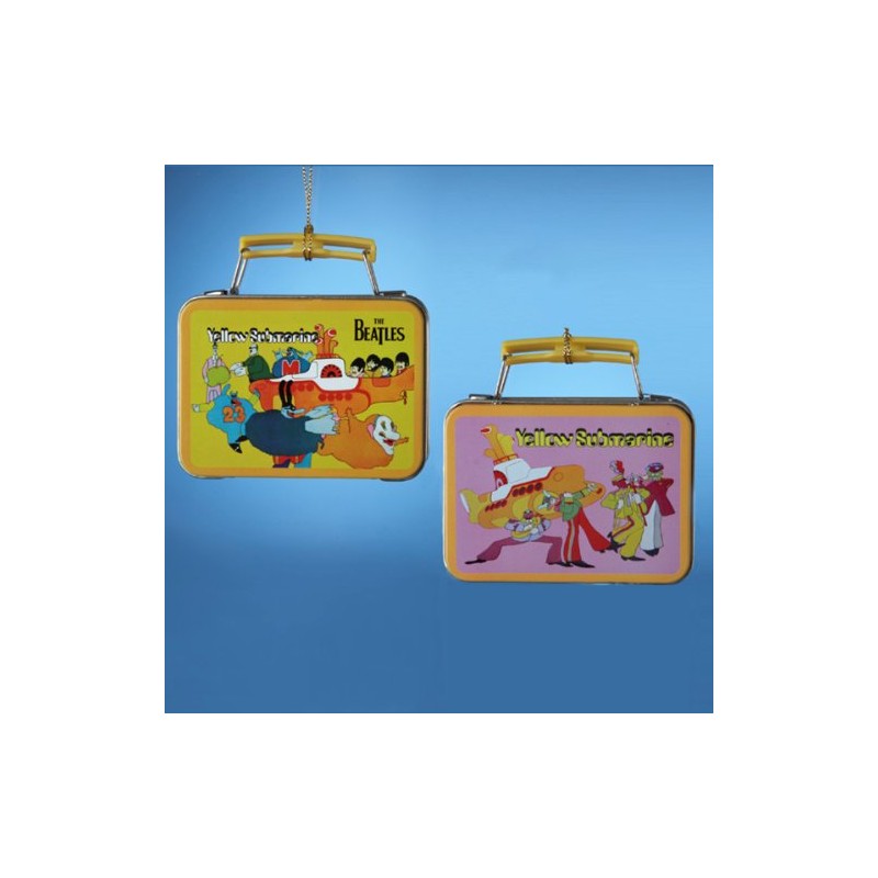 Beatles Yellow Submarine Miniature Tin Lunch Box Christmas Ornament