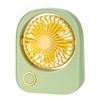 Small Desktop Fan Portable 115 Degreees Wind Direction Adjustment Cute