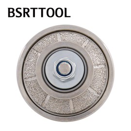 BSRTTOOL B10 Diamond Hand Profile Wheel Router Bit Profiler Vacuum Brazed for Granite Concrete Marble Edge 5/8-11 Thread (B10)