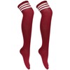 Knee Thigh High Sock Cheerleader Pub Golf Sport Stripe Socks