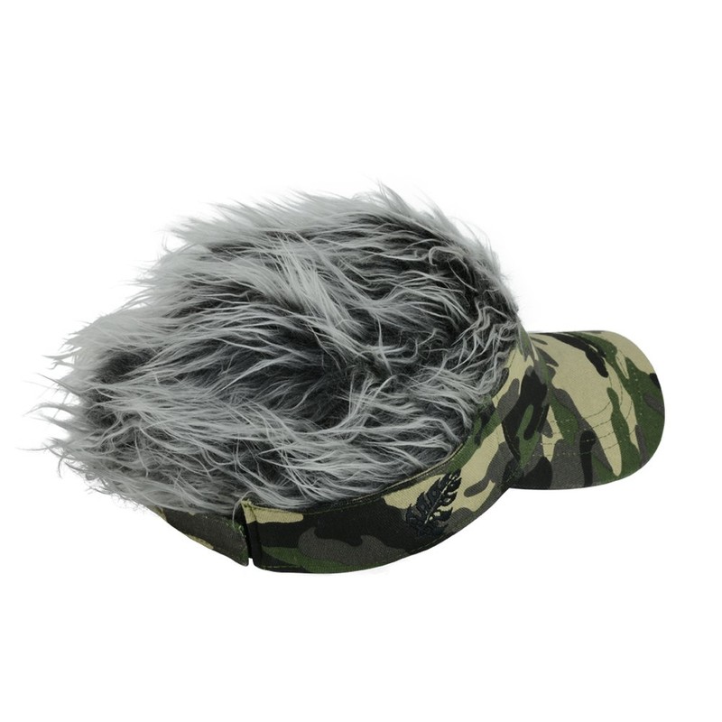 LITE B-9 Fake Hair Visor, Men's B9 (190) Gray x