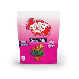 Taffy Town - Salt Water Taffy, Salt Water Taffy Individually Wrapped, Old Fashioned, Soft & Chewy Taffy Candy, Sassy Taffy, Nut-Free, Gluten-Free, 12 Oz
