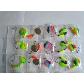 Colorado Spinner Harness 30 Spinner Floater Rigs Leech Minnow Crawler Harness Walleye, Bass, Pike Size 3