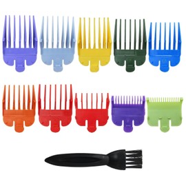 2025 NEW 10x Professional Hair Clipper Guards Cutting Guides for Most Wxhl Clippers 5 Star Balding/ 5 Star Legend, Color Coded Attachment Replacement SIZE- 1 1/2 1/4 3/4 3/8 5/8 7/8 1/16 3/16 inch