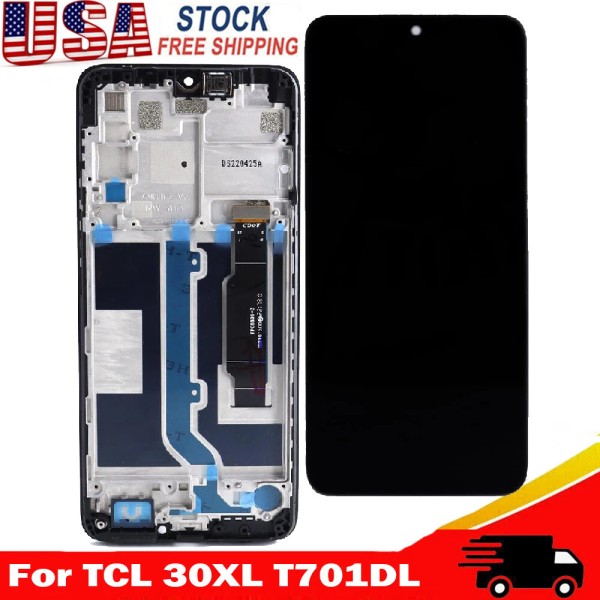 For TCL Replacement LCD Display Touch Screen Digitizer+Fram