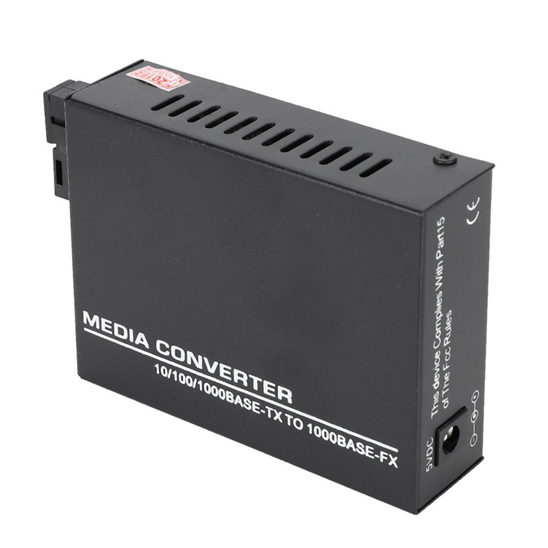 1000Mbps Ethernet Fiber Optic Media Transceiver Single Mode Converter