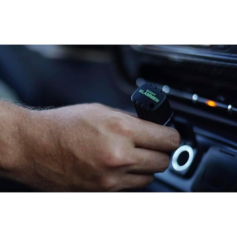 HME Scent Slammer Car Air Purifier with Dual USB Ports