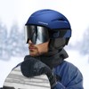Odoland Ski Helmet with Ski Goggles, Multi-Options Snowboard Helmet and