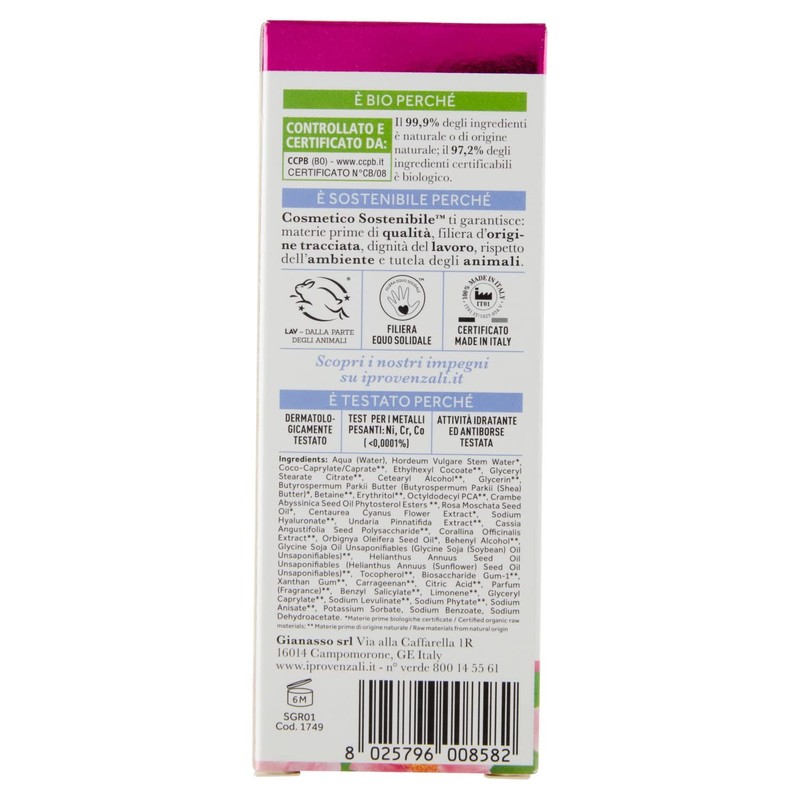 I Provenzali Mosqueta Rose Organic Eye Area 15ml