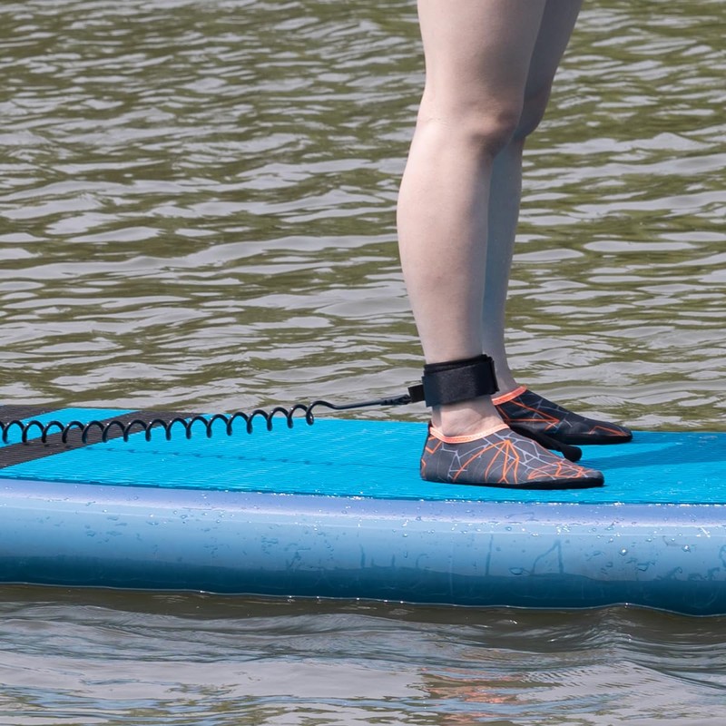 HEYTUR Coiled SUP Leash 10 Inch Surfboard Leash Sup Leg