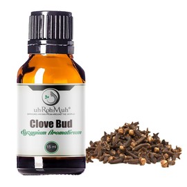 uh*Roh*Muh Organic Clove Bud Essential Oil with Spicy Aroma - USDA Certified Clove Essential Oil - 100% Pure Clove Oil for Hair Care & Skincare | Home Essential Oils for Diffusers Aromatherapy (15ml)